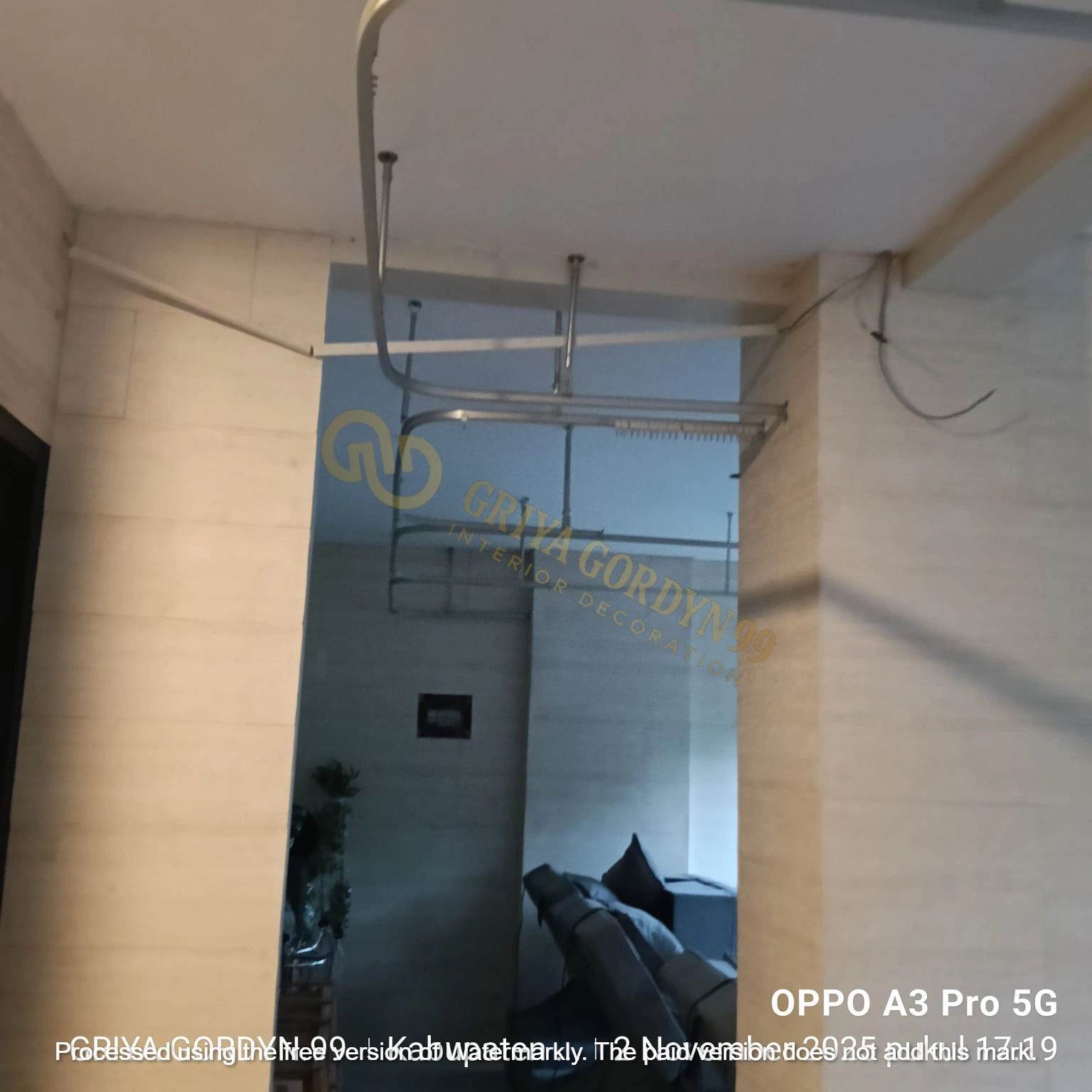 Proyek Gordyn Bekasi — Pemasangan Instalasi Rel @ Simply Natur Family Spa Lippo Cikarang — GRIYA GORDYN 99