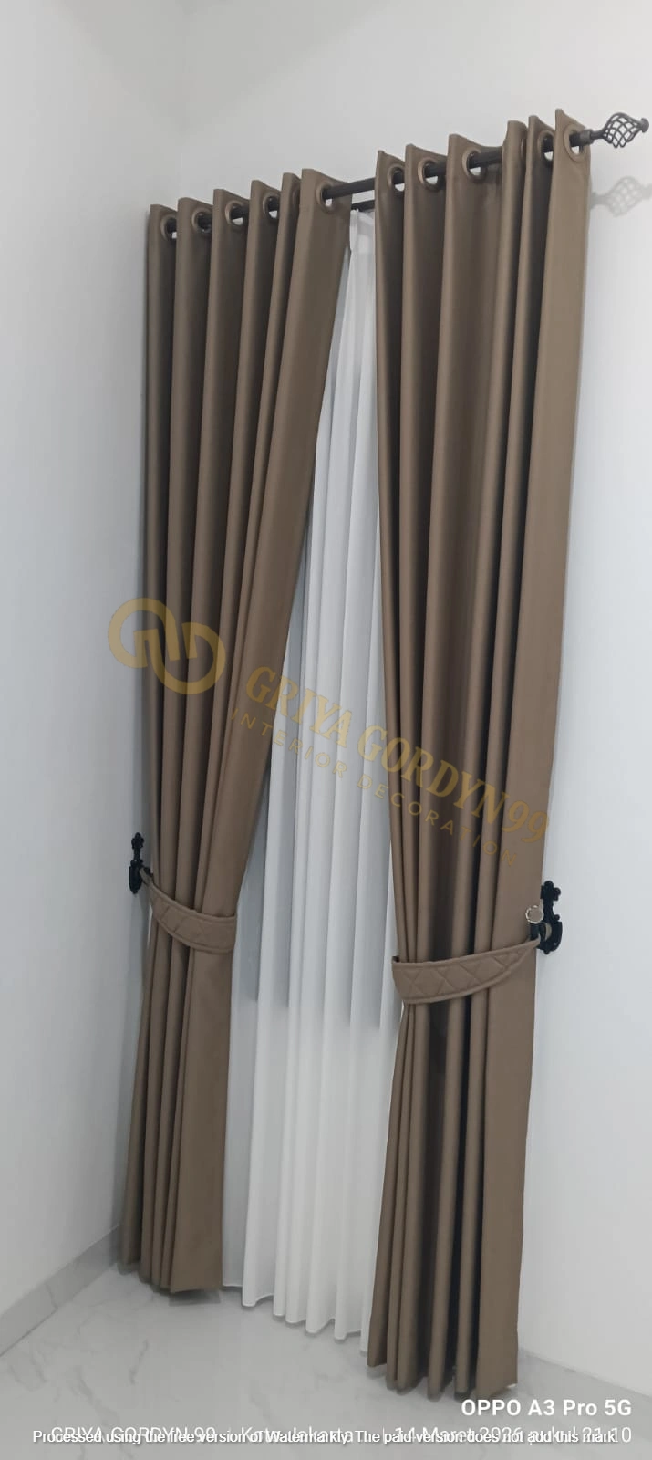 Wooden Blinds — Pemasangan Gordyn Dimout Santorini Collection  Rawamangun Jaktim — GRIYA GORDYN 99